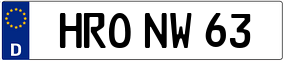 Trailer License Plate